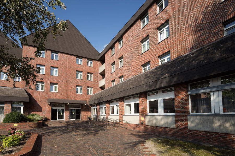 Haupteingang der Klinik Borkum Riff Haupteingang der Klinik Borkum Riff